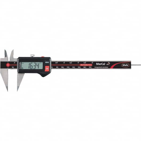 Mahr - 0 to 150mm Range, 0.01mm Resolution, IP67 Electronic Caliper - Eagle Tool & Supply
