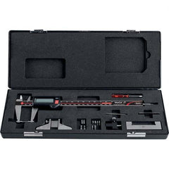 Mahr - 0 to 200mm Range, 0.01mm Resolution, IP67 Electronic Caliper - Eagle Tool & Supply
