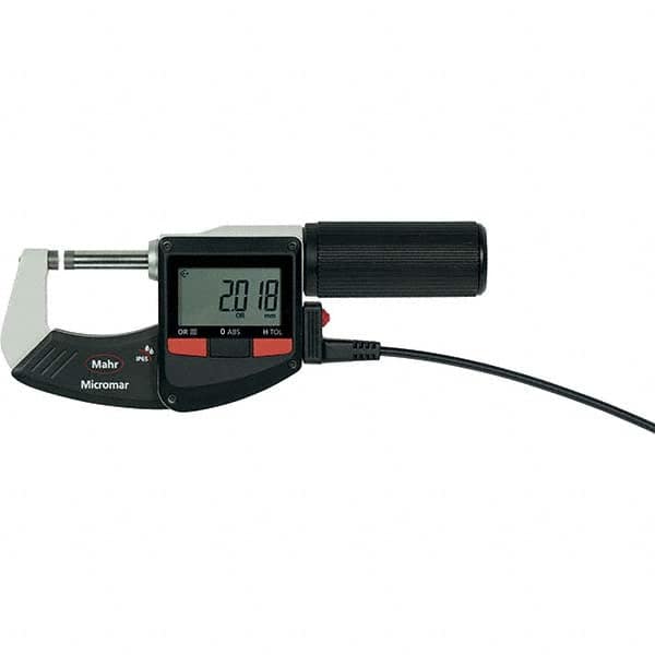 Mahr - Electronic Outside Micrometers Type: Standard Minimum Measurement (Decimal Inch): 2.0000 - Eagle Tool & Supply