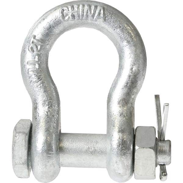 US Cargo Control - Shackles Load Limit (Ton): 3.25 Pin Type: Bolt&Nut - Eagle Tool & Supply