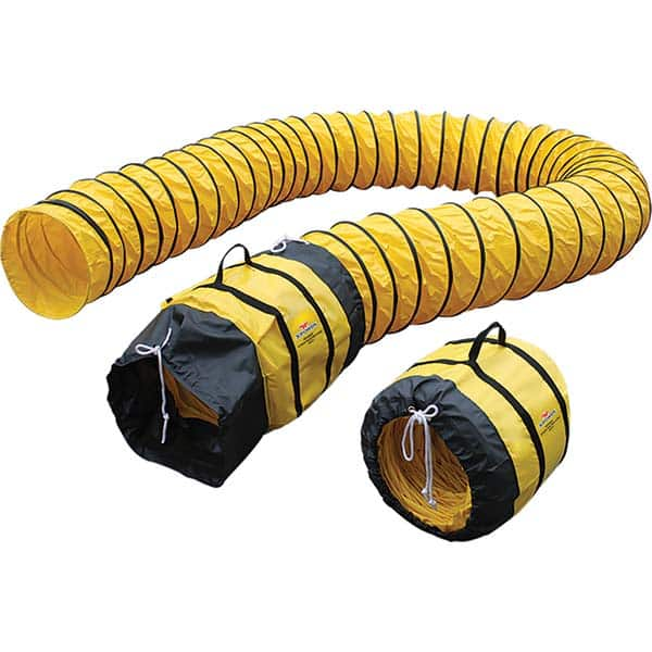 Ventilation Ducting, Vents & Fittings; Inside Diameter (Inch): 16; Elbow Type: Adjustable Elbow Assembly; Duct Type: Hose; Connector Type: Pull Strap; Material: PVC; For Use With: 16″ Ventilator; Length (Feet): 25 ft; Length (Inch): 25 ft; Diameter (Inch)