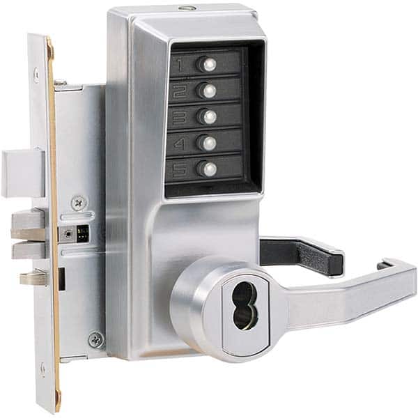 Simplex - Lever Locksets Type: Push-button Lock Door Thickness: 1-3/4 - Eagle Tool & Supply