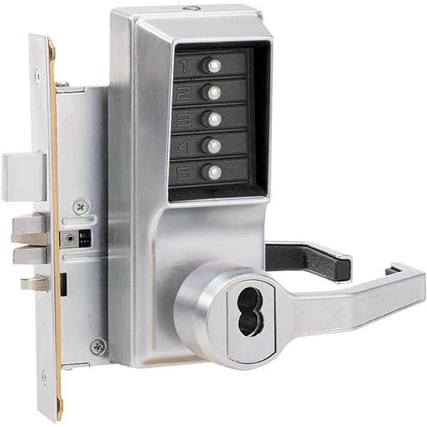 Simplex - Lever Locksets Type: Push-button Lock Door Thickness: 1-3/4 - Eagle Tool & Supply