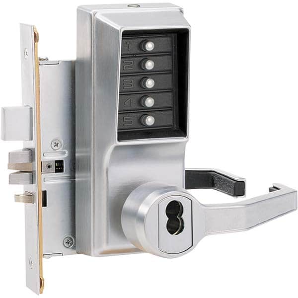 Simplex - Lever Locksets Type: Push-button Lock Door Thickness: 1-3/4 - Eagle Tool & Supply