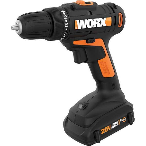 Worx - Cordless Drills Battery Voltage: 20 Battery Chemistry: Lithium-Ion - Eagle Tool & Supply