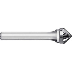 Titan USA - Burrs; Head Shape: Taper ; Industry Specification: SK-42 ; Tooth Style: Single Cut ; Cutting Diameter (Inch): 1/8 ; Cutting Diameter (Decimal Inch): 0.1250 ; Shank Diameter (Inch): 1/8 - Exact Industrial Supply