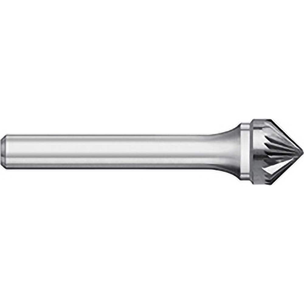 Titan USA - Burrs; Head Shape: Taper ; Industry Specification: SK-6 ; Tooth Style: Single Cut ; Cutting Diameter (Inch): 5/8 ; Cutting Diameter (Decimal Inch): 0.6250 ; Shank Diameter (Inch): 1/4 - Exact Industrial Supply