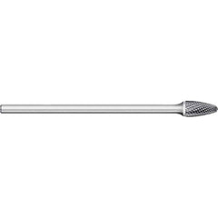Titan USA - Burrs; Head Shape: Tree w/Radius ; Industry Specification: SF-5L6 ; Tooth Style: Double Cut ; Cutting Diameter (Inch): 1/2 ; Cutting Diameter (Decimal Inch): 0.5000 ; Shank Diameter (Inch): 1/4 - Exact Industrial Supply