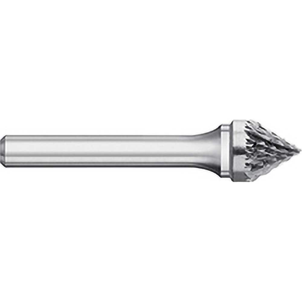 Titan USA - Burrs; Head Shape: Taper ; Industry Specification: SJ-1 ; Tooth Style: Double Cut ; Cutting Diameter (Inch): 1/4 ; Cutting Diameter (Decimal Inch): 0.2500 ; Shank Diameter (Inch): 1/4 - Exact Industrial Supply