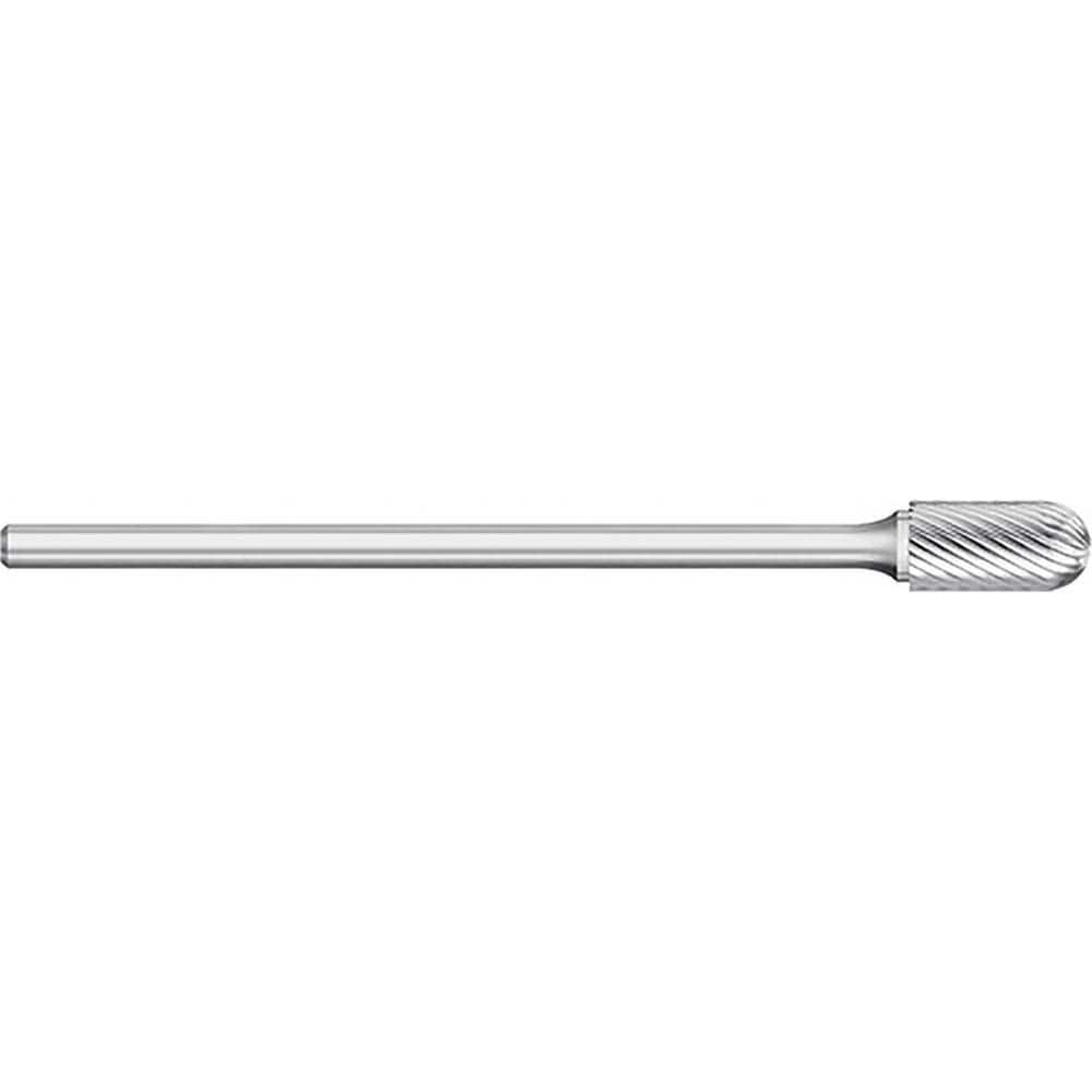 Titan USA - Burrs; Head Shape: Cylinder Ball End ; Industry Specification: SC-42L2 ; Tooth Style: Single Cut ; Cutting Diameter (Inch): 1/8 ; Cutting Diameter (Decimal Inch): 0.1250 ; Shank Diameter (Inch): 1/8 - Exact Industrial Supply