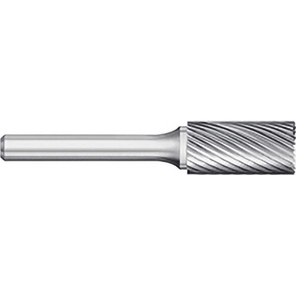 Titan USA - Burrs; Head Shape: Cylinder w/End Cut ; Industry Specification: SB-51 ; Tooth Style: Single Cut ; Cutting Diameter (Inch): 1/4 ; Cutting Diameter (Decimal Inch): 0.2500 ; Shank Diameter (Inch): 1/8 - Exact Industrial Supply