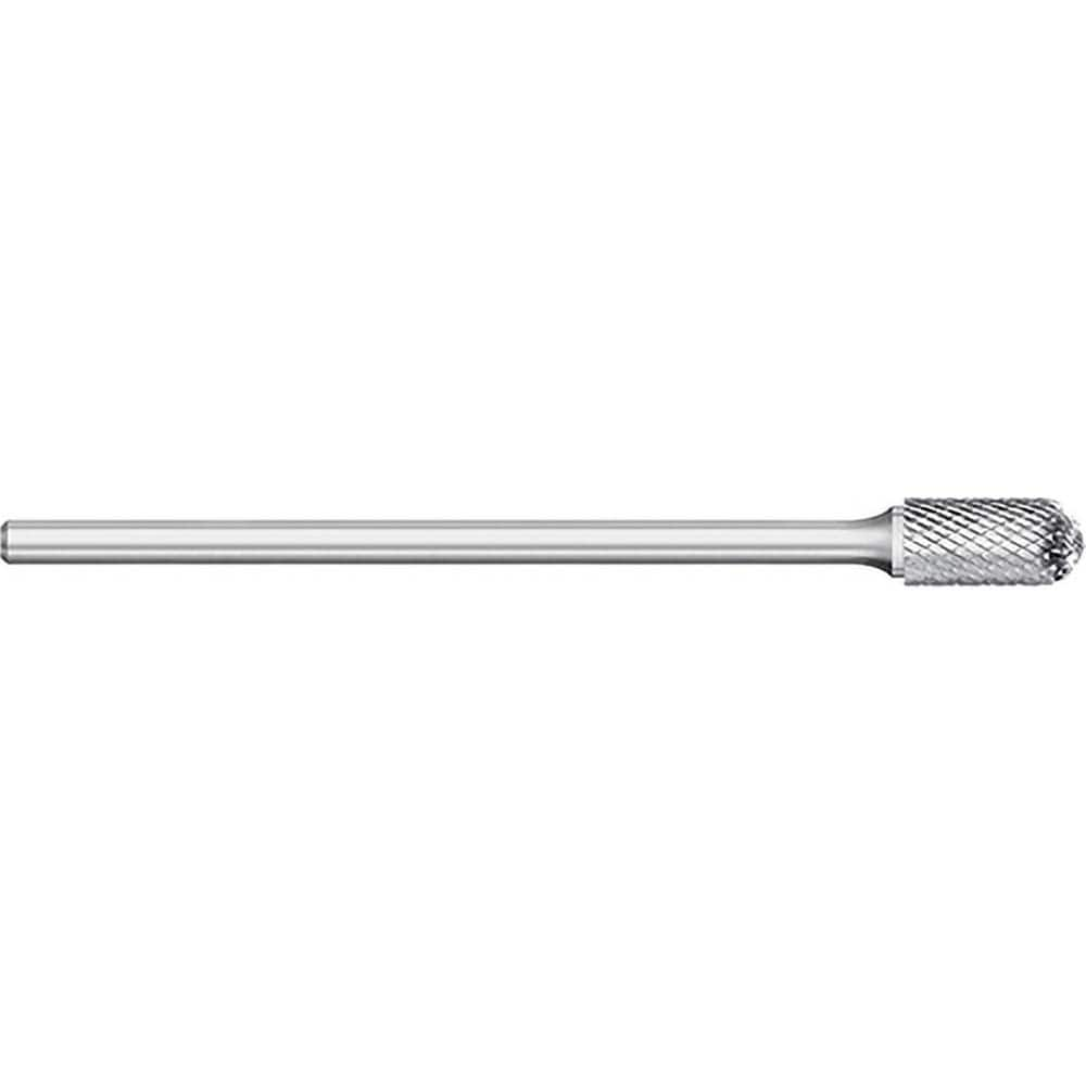 Titan USA - Burrs; Head Shape: Cylinder Ball End ; Industry Specification: SC-1L ; Tooth Style: Double Cut ; Cutting Diameter (Inch): 1/4 ; Cutting Diameter (Decimal Inch): 0.2500 ; Shank Diameter (Inch): 1/4 - Exact Industrial Supply