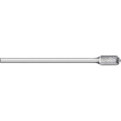 Titan USA - Burrs; Head Shape: Cylinder Ball End ; Industry Specification: SC-1L ; Tooth Style: Double Cut ; Cutting Diameter (Inch): 1/4 ; Cutting Diameter (Decimal Inch): 0.2500 ; Shank Diameter (Inch): 1/4 - Exact Industrial Supply