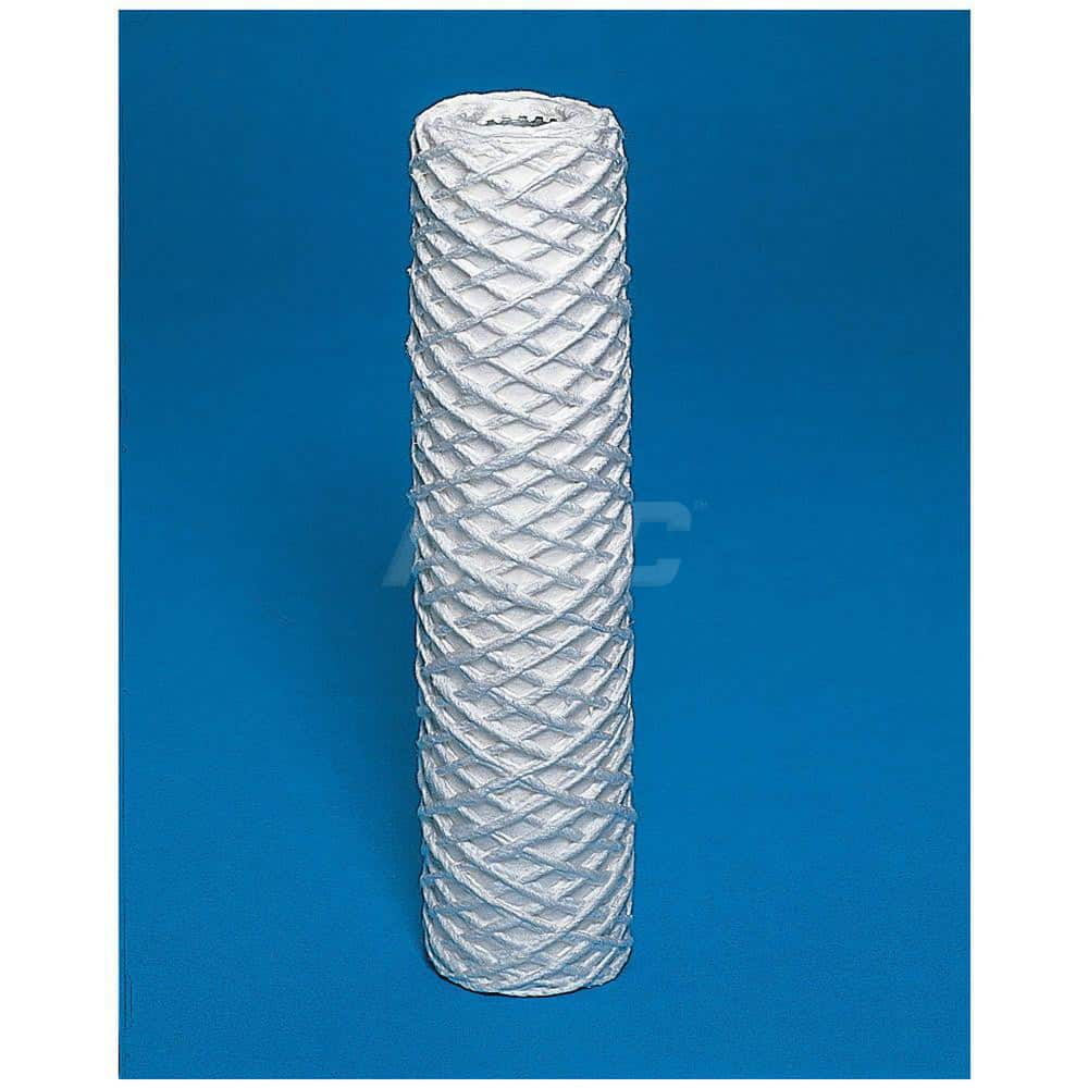 Plumbing Cartridge Filter: 1″ OD, 9-7/8″ Long, 25 micron, Cotton Reduces Sediment