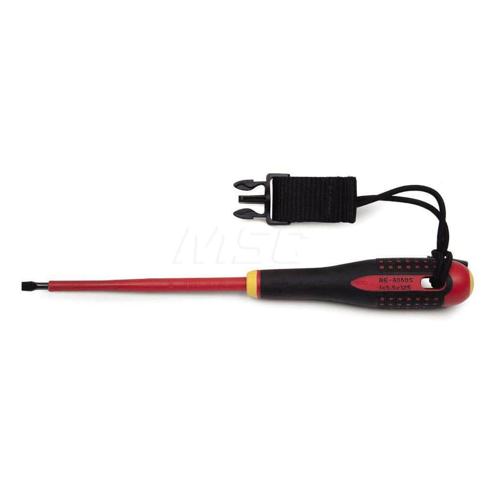 Slotted Screwdriver: 7/32″ Width, 8-3/4″ OAL, 4″ Blade Length