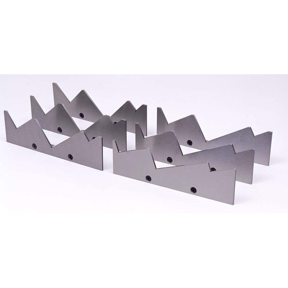 TE-CO - Vise Accessories; Product Type: Mill Angle ; Product Compatibility: 4" Vises ; Number of Pieces: 6 ; Material: Steel ; Jaw Width (Inch): 4 ; Product Length (Inch): 0.118 - Exact Industrial Supply