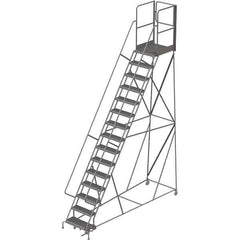 TRI-ARC - Rolling & Wall Mounted Ladders & Platforms Type: Rolling Warehouse Ladder Style: Rolling Platform Ladder - Eagle Tool & Supply