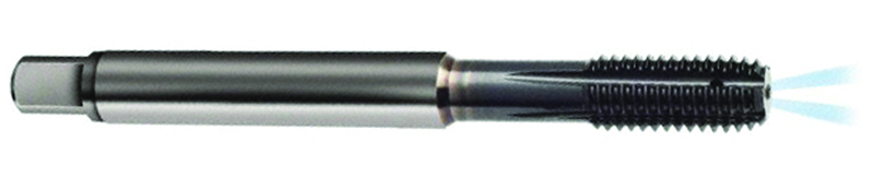 M3 x .50 Dia. - 6HX - 4 FL - Carbide Semi-Bott Tap-TiCN -Coolant-Thru-FORM-C DIN 371 - Eagle Tool & Supply