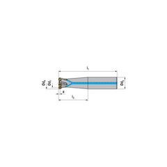 Indexable Ball Nose End Mills; Milling Diameter: 16.00 mm; Maximum Depth Of Cut: 4.00 mm; Maximum Ramping Angle: 5.0; Shank Diameter: 16.00 mm; Shank Type: Cylindrical; Compatible Insert Style: RDHX; Compatible Insert Size Code: RDHX 0802..; Toolholder St