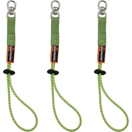 3713 Standard Lime Elastic Loop Tool Tail Swivel - 10Lbs 3-Pack - Eagle Tool & Supply