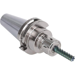 Collet Chuck: 0.039 to 0.394″ Capacity, ER Collet, Dual Contact Taper Shank 8″ Projection, Through Coolant