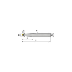 Indexable Ball Nose End Mills; Milling Diameter: 12.00 mm; Maximum Depth Of Cut: 60.00 mm; Shank Diameter: 16.00 mm; Shank Type: Cylindrical; Compatible Insert Style: ROGX; ROHX; Compatible Insert Size Code: RO.X 12..; Toolholder Style: Carbide Shank; Ser