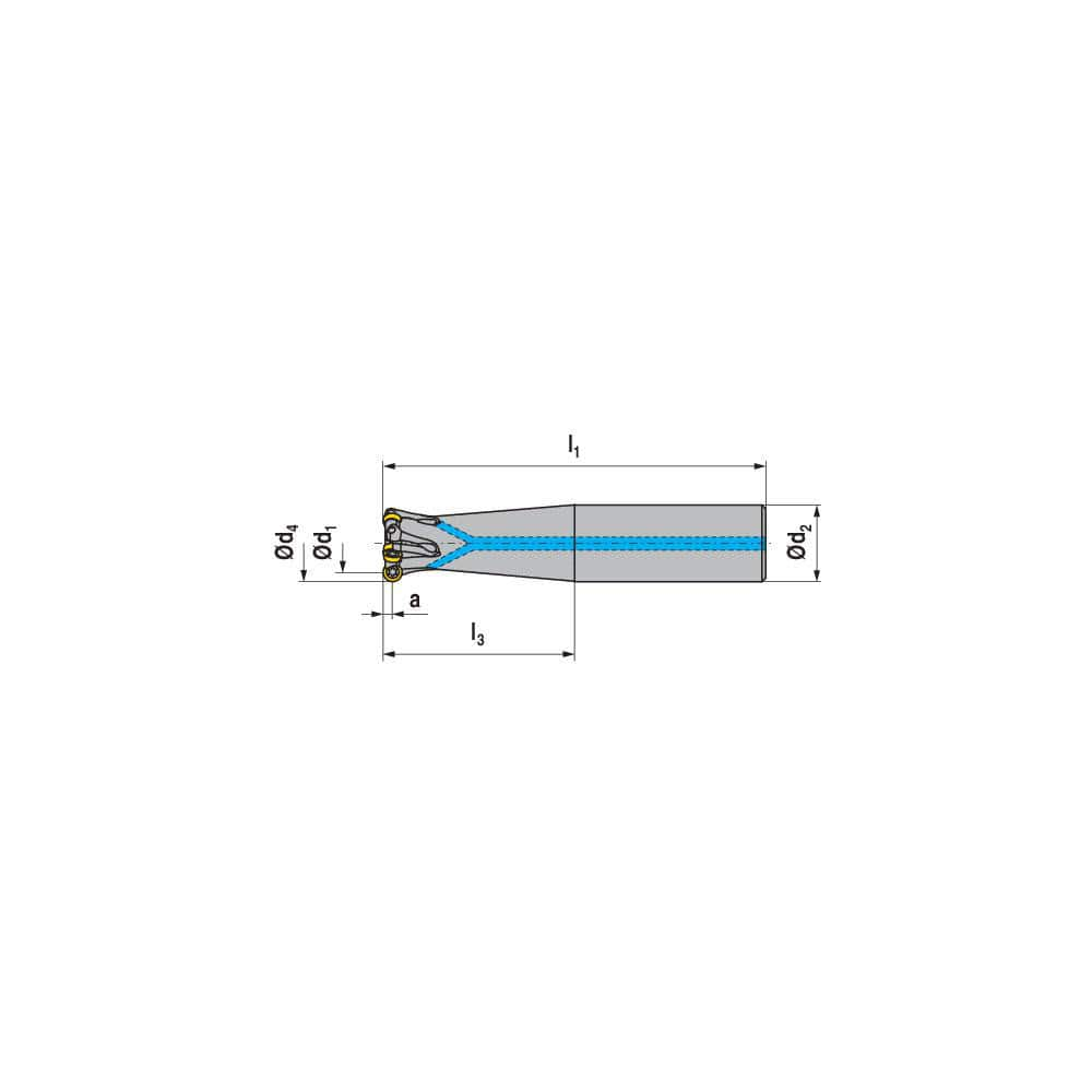 Indexable Ball Nose End Mills; Milling Diameter: 1.2500 in; Maximum Depth Of Cut: 0.2360 in; Maximum Ramping Angle: 4.0; Shank Diameter: 1.2500 in; Shank Type: Weldon Flat; Compatible Insert Style: RPHX; RPNX; Compatible Insert Size Code: RP.X 1204..; Too