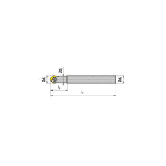 Indexable Ball Nose End Mills; Milling Diameter: 12.00 mm; Maximum Depth Of Cut: 46.00 mm; Shank Diameter: 12.00 mm; Shank Type: Cylindrical; Compatible Insert Style: ROGX; ROHX; Compatible Insert Size Code: RO.X 12..; Toolholder Style: Cylindrical Steel