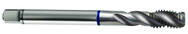 3/4-10 2B 4-Flute Cobalt Blue Ring Semi-Bottoming 40 degree Spiral Flute Tap-Bright - Eagle Tool & Supply