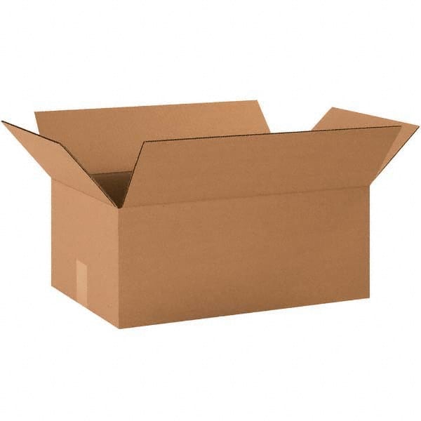 Made in USA - Pack of (25) 12" Wide x 20" Long x 7" High Corrugated Shipping Box - Eagle Tool & Supply