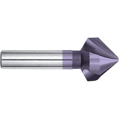 Magafor - 10.4mm Head Diam, 15/64" Shank Diam, 90° Cobalt Countersink - 1-3/4" OAL, Single End, Straight Shank, Right Hand Cut - Eagle Tool & Supply