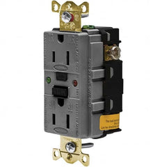 Hubbell Wiring Device-Kellems - GFCI Receptacles Grade: Industrial Color: Gray - Eagle Tool & Supply