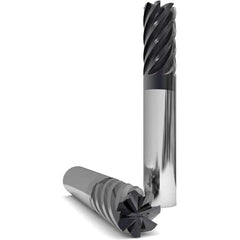 GWS - 1-1/4" Diam 4 Flute Solid Carbide 0.12" Corner Radius End Mill - Eagle Tool & Supply