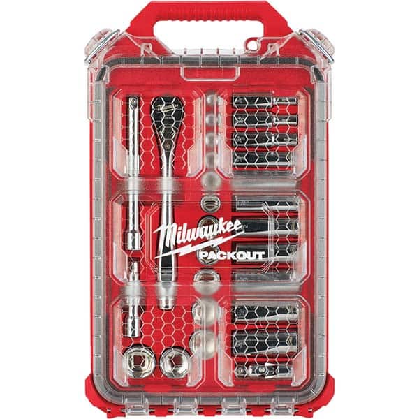 Milwaukee Tool - Socket Sets Measurement Type: SAE Drive Size: 3/8 - Eagle Tool & Supply