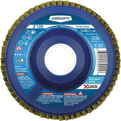 Osborn - 5" 80 Grit 5/8-11 Center Hole Type 27 Zirconia Alumina Flap Disc - Eagle Tool & Supply