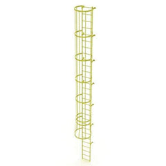 TRI-ARC - Rolling & Wall Mounted Ladders & Platforms Type: Fixed Ladder Style: Safety Cage - Eagle Tool & Supply