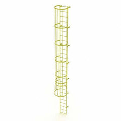 TRI-ARC - Rolling & Wall Mounted Ladders & Platforms Type: Fixed Ladder Style: Safety Cage - Eagle Tool & Supply