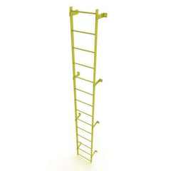 TRI-ARC - Rolling & Wall Mounted Ladders & Platforms Type: Fixed Ladder Style: Safety Cage - Eagle Tool & Supply