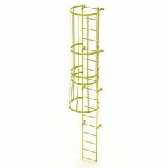TRI-ARC - Rolling & Wall Mounted Ladders & Platforms Type: Fixed Ladder Style: Safety Cage - Eagle Tool & Supply