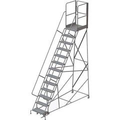 TRI-ARC - Rolling & Wall Mounted Ladders & Platforms Type: Rolling Warehouse Ladder Style: Rolling Platform Ladder - Eagle Tool & Supply