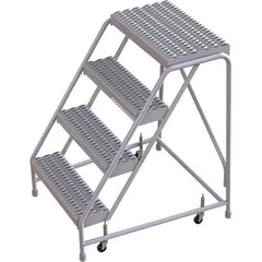 TRI-ARC - Rolling & Wall Mounted Ladders & Platforms Type: Rolling Warehouse Ladder Style: Rolling Safety Ladder - Eagle Tool & Supply