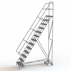 TRI-ARC - Rolling & Wall Mounted Ladders & Platforms Type: All-Directional Ladder Style: Forward Descent 50 Degree Incline - Eagle Tool & Supply