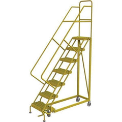 TRI-ARC - Rolling & Wall Mounted Ladders & Platforms Type: Stairway Slope Ladder Style: Forward Descent 50 Degree Incline - Eagle Tool & Supply