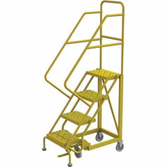 TRI-ARC - Rolling & Wall Mounted Ladders & Platforms Type: Stairway Slope Ladder Style: Forward Descent 50 Degree Incline - Eagle Tool & Supply