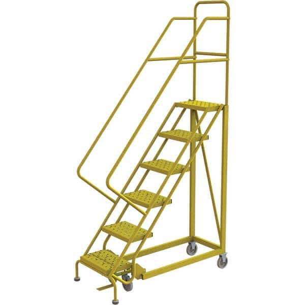 TRI-ARC - Rolling & Wall Mounted Ladders & Platforms Type: Stairway Slope Ladder Style: Forward Descent 50 Degree Incline - Eagle Tool & Supply