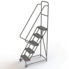TRI-ARC - Rolling & Wall Mounted Ladders & Platforms Type: TiltNRoll Rolling Ladder Style: Tilt & Roll Safety Ladder - Eagle Tool & Supply