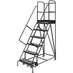 TRI-ARC - Rolling & Wall Mounted Ladders & Platforms Type: Rolling Warehouse Ladder Style: Rolling Platform Ladder - Eagle Tool & Supply