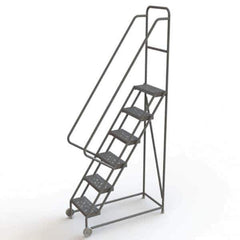 TRI-ARC - Rolling & Wall Mounted Ladders & Platforms Type: TiltNRoll Rolling Ladder Style: Tilt & Roll Safety Ladder - Eagle Tool & Supply