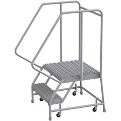 TRI-ARC - Rolling & Wall Mounted Ladders & Platforms Type: Rolling Warehouse Ladder Style: Rolling Safety Ladder - Eagle Tool & Supply