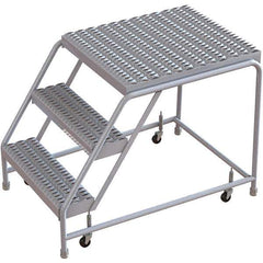 TRI-ARC - Rolling & Wall Mounted Ladders & Platforms Type: Rolling Warehouse Ladder Style: Rolling Safety Ladder - Eagle Tool & Supply
